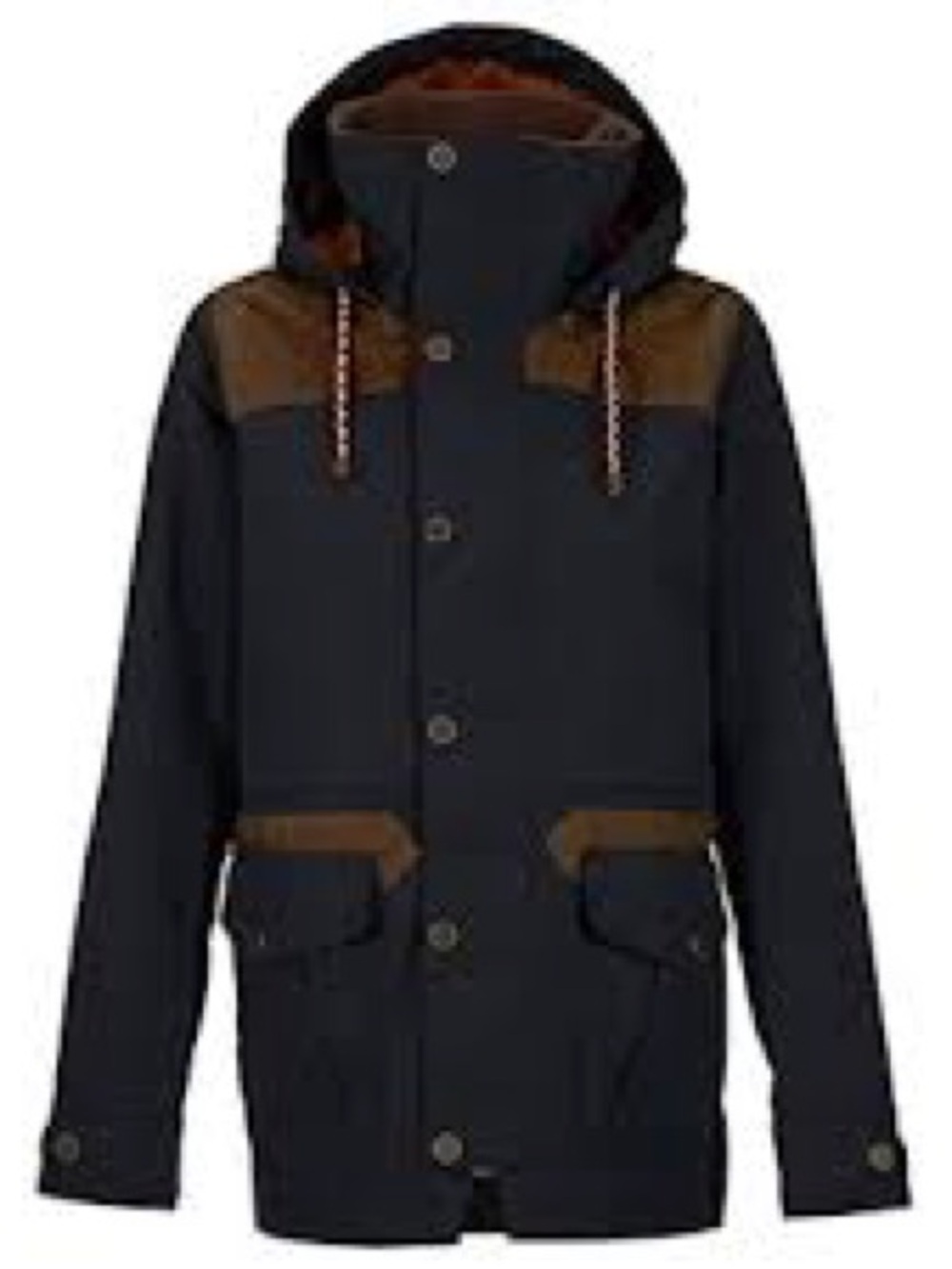 Burton Fremont snowboard Jacket - navy and brown